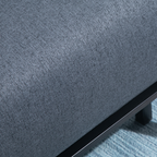Faux Suede 5-Position Futon Single Sofa Bed Black