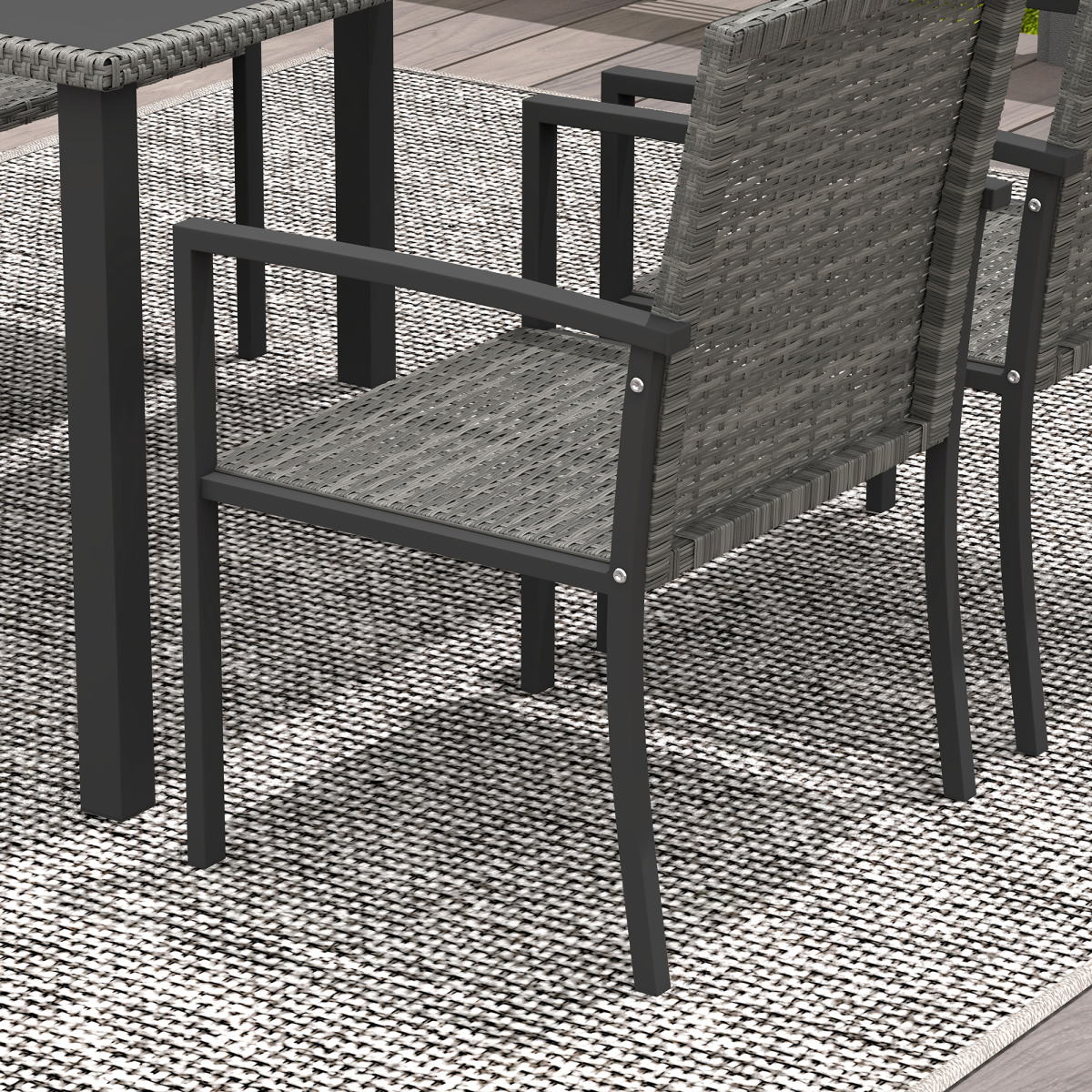 cortex-london-windsor-four-seater-rattan-garden-dining-set-grey-glass-tabletop