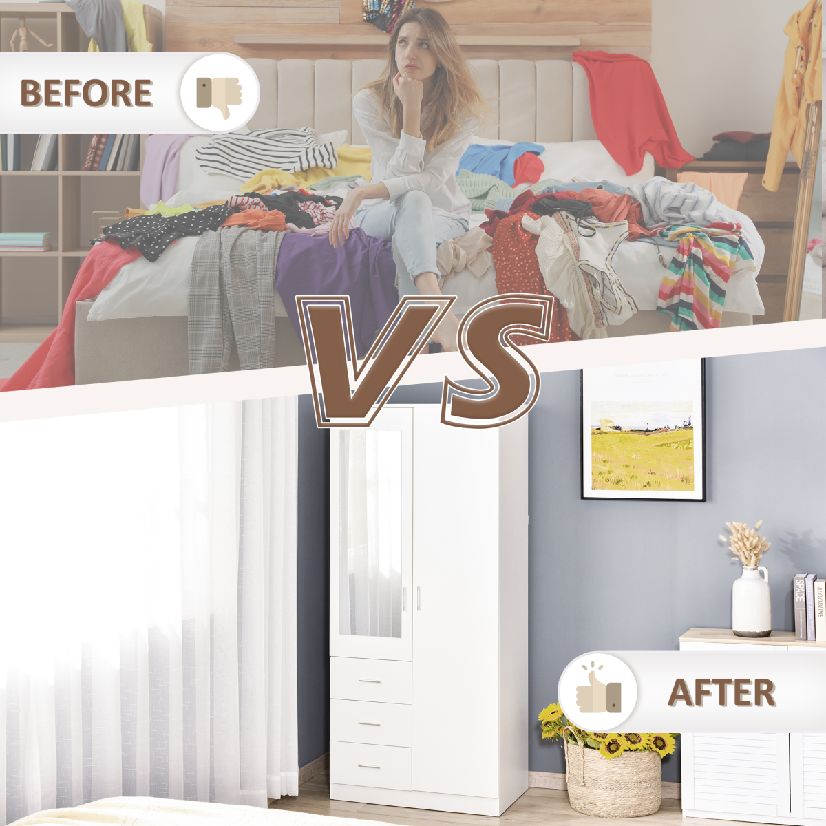 cortex-london-windsor-white-2-door-mirrored-wardrobe-3-drawers-180cm