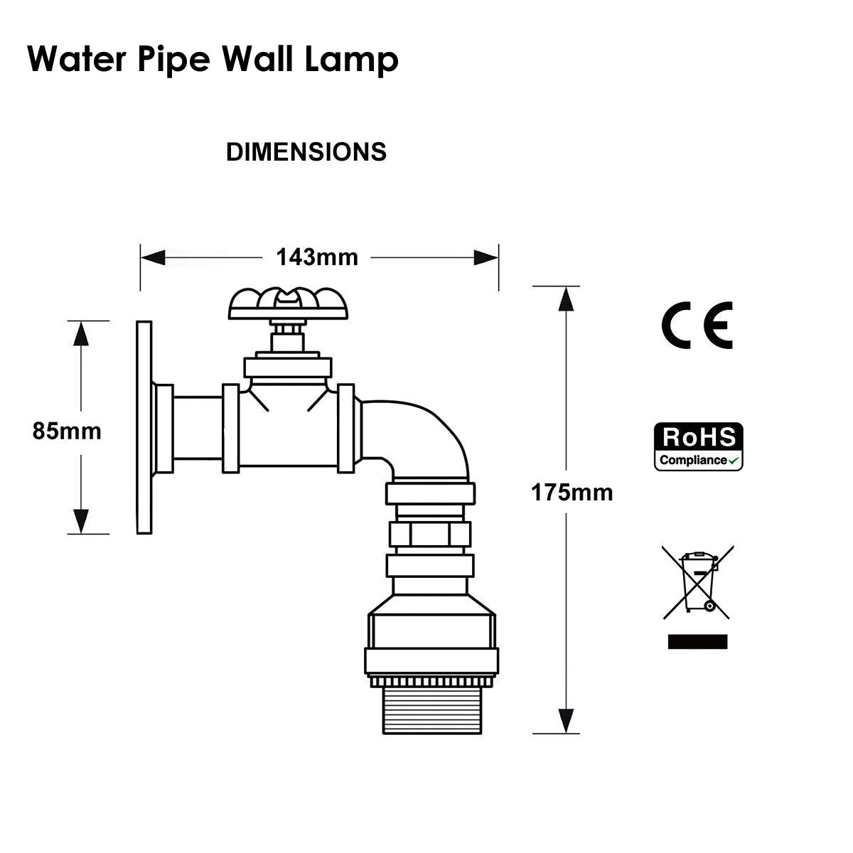 cortex-london-york-rustic-red-water-pipe-wall-light-e27
