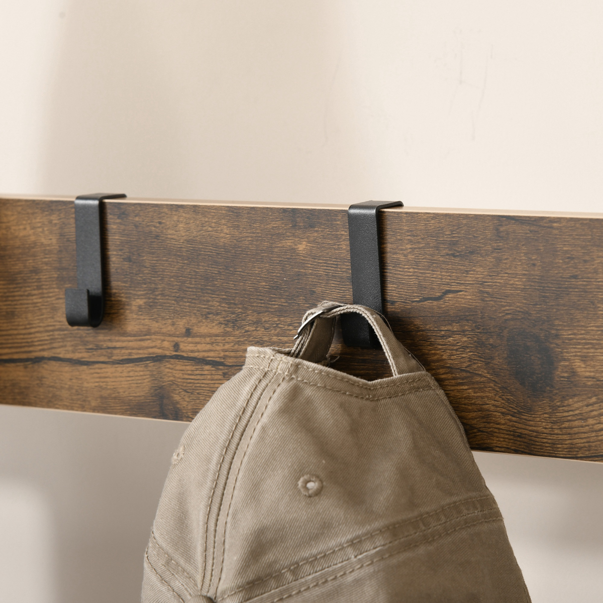 cortex-london-windsor-industrial-coat-rack-stand-8-hooks-mahogany-vintage-style-panels