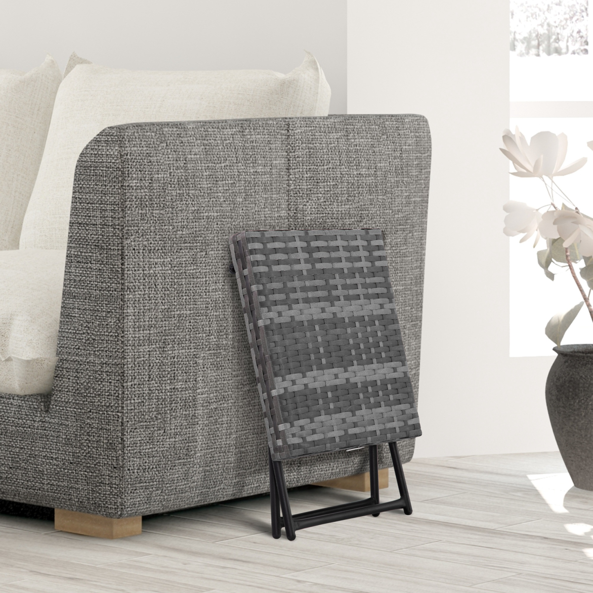 cortex-london-windsor-folding-rattan-bistro-coffee-table-pe-rattan-top-powder-coated-steel-frame