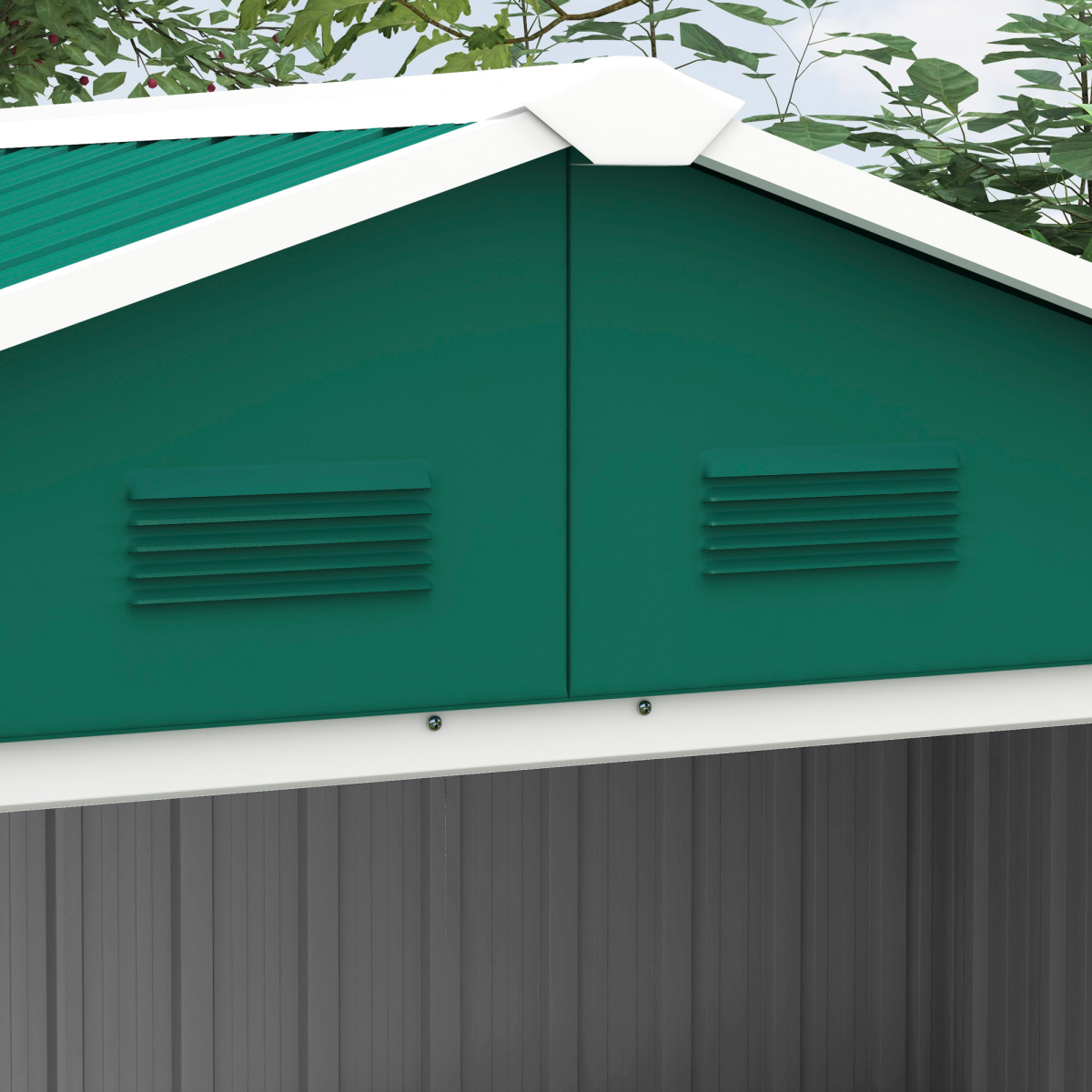 cortex-london-windsor-metal-garden-shed-green