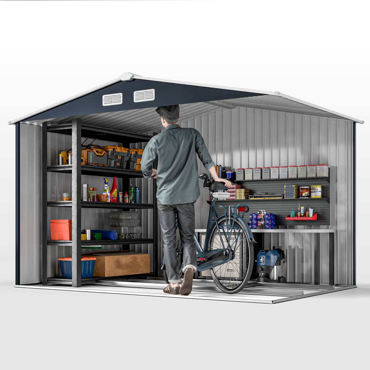 cortex-london-york-dark-grey-9-x-6ft-metal-garden-storage-shed