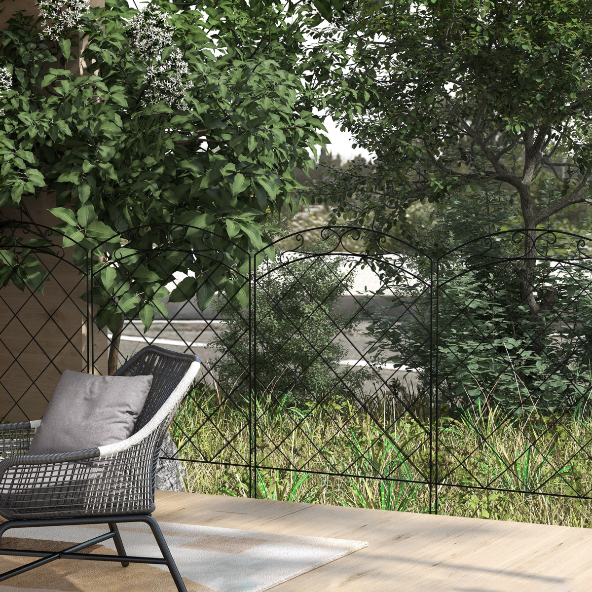 cortex-london-windsor-four-piece-steel-garden-fence-border-edging-black
