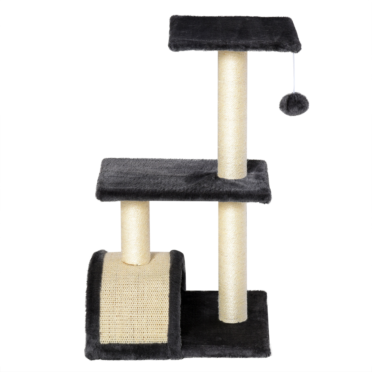 cortex-london-york-pawhut-grey-cat-tree-activity-centre-sisal-arc-hanging-ball