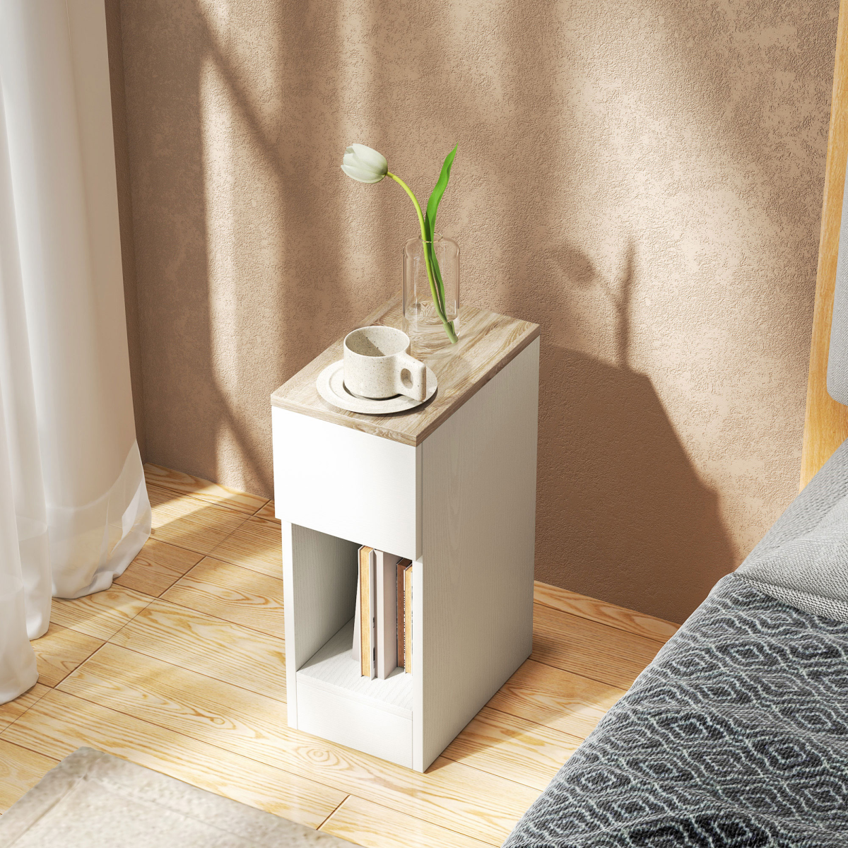 cortex-london-york-white-oak-bedside-tables-set-of-2-with-drawer-and-shelf