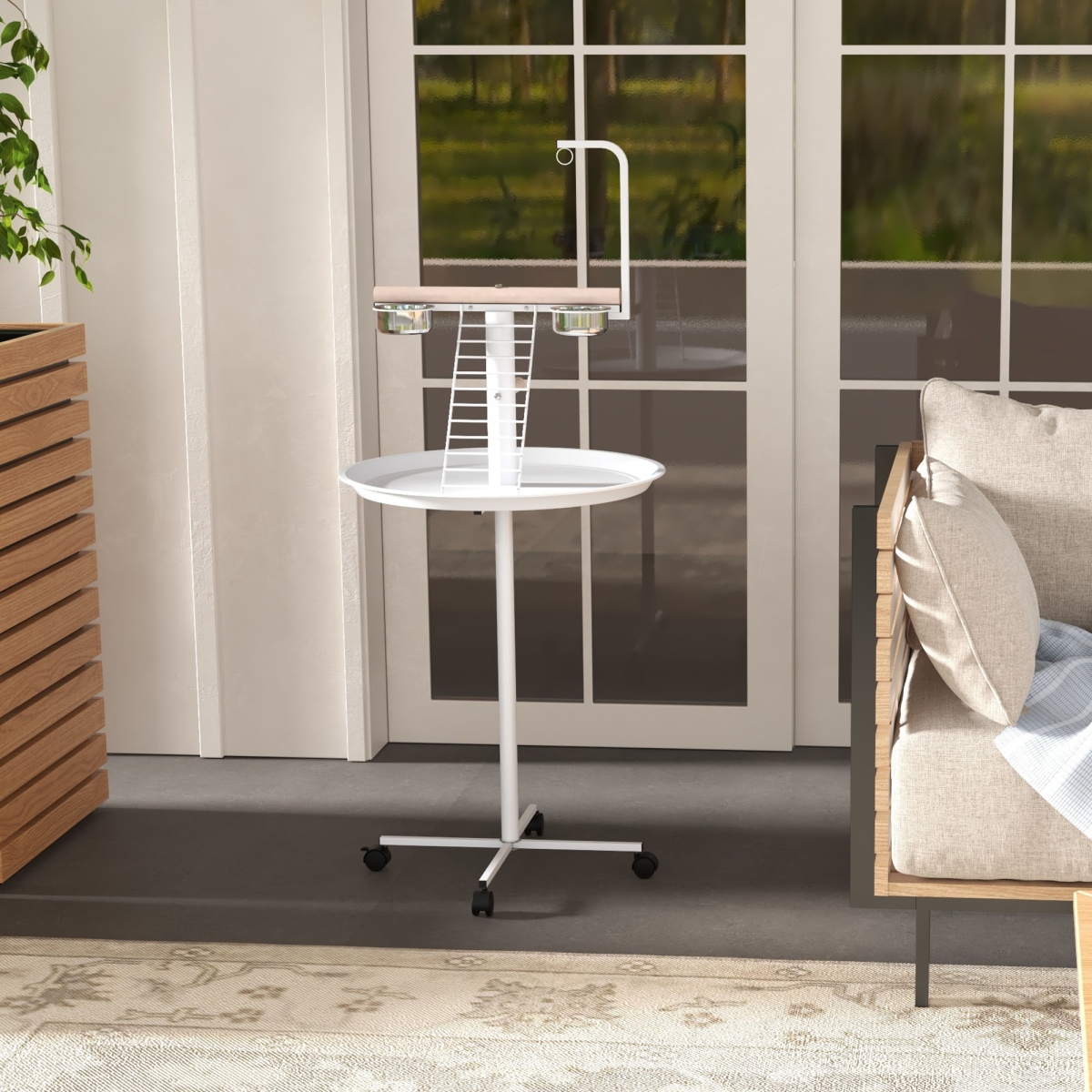 cortex-london-york-pawhut-bird-table-with-wheels-and-perches