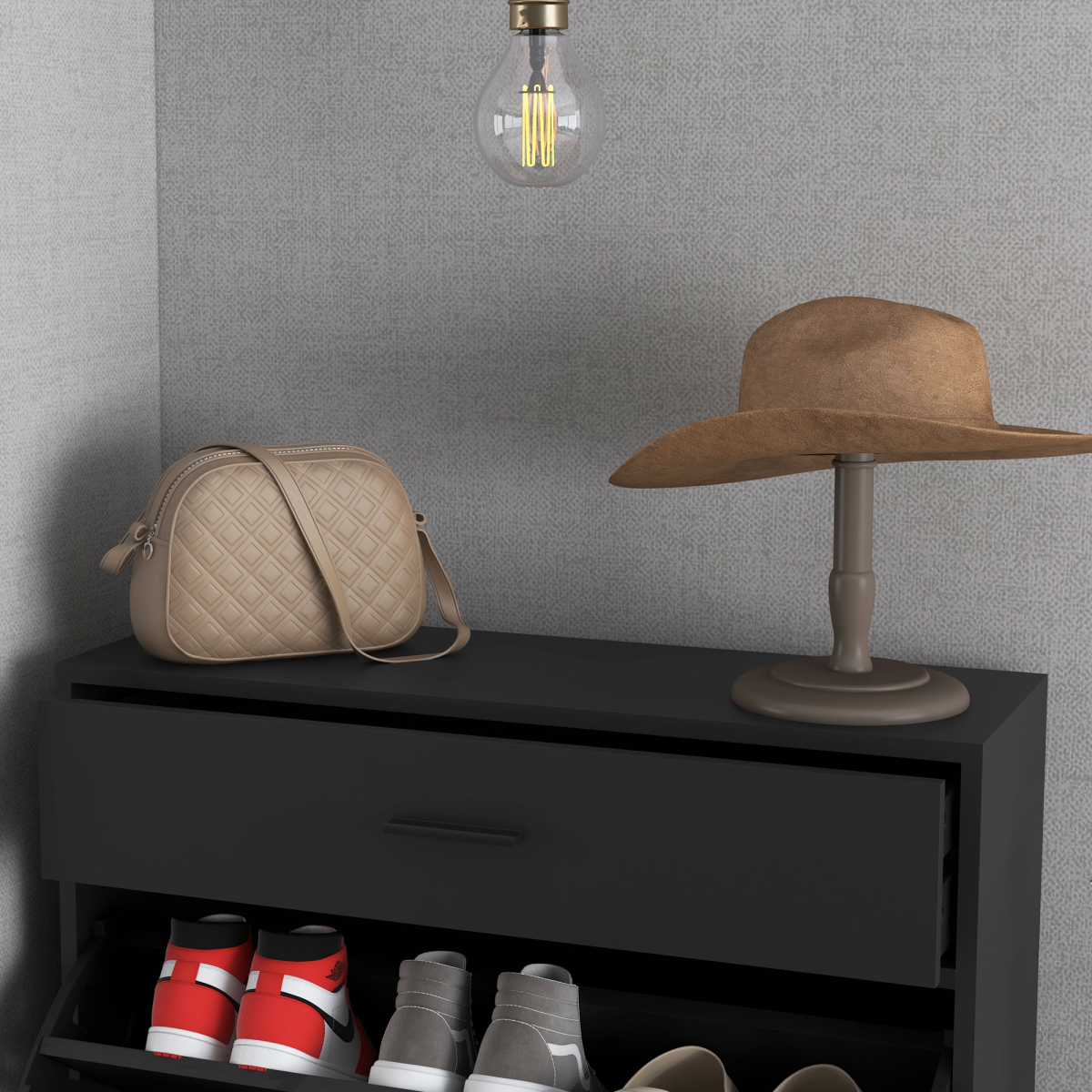 cortex-london-windsor-black-shoe-storage-cabinet-two-flip-drawers