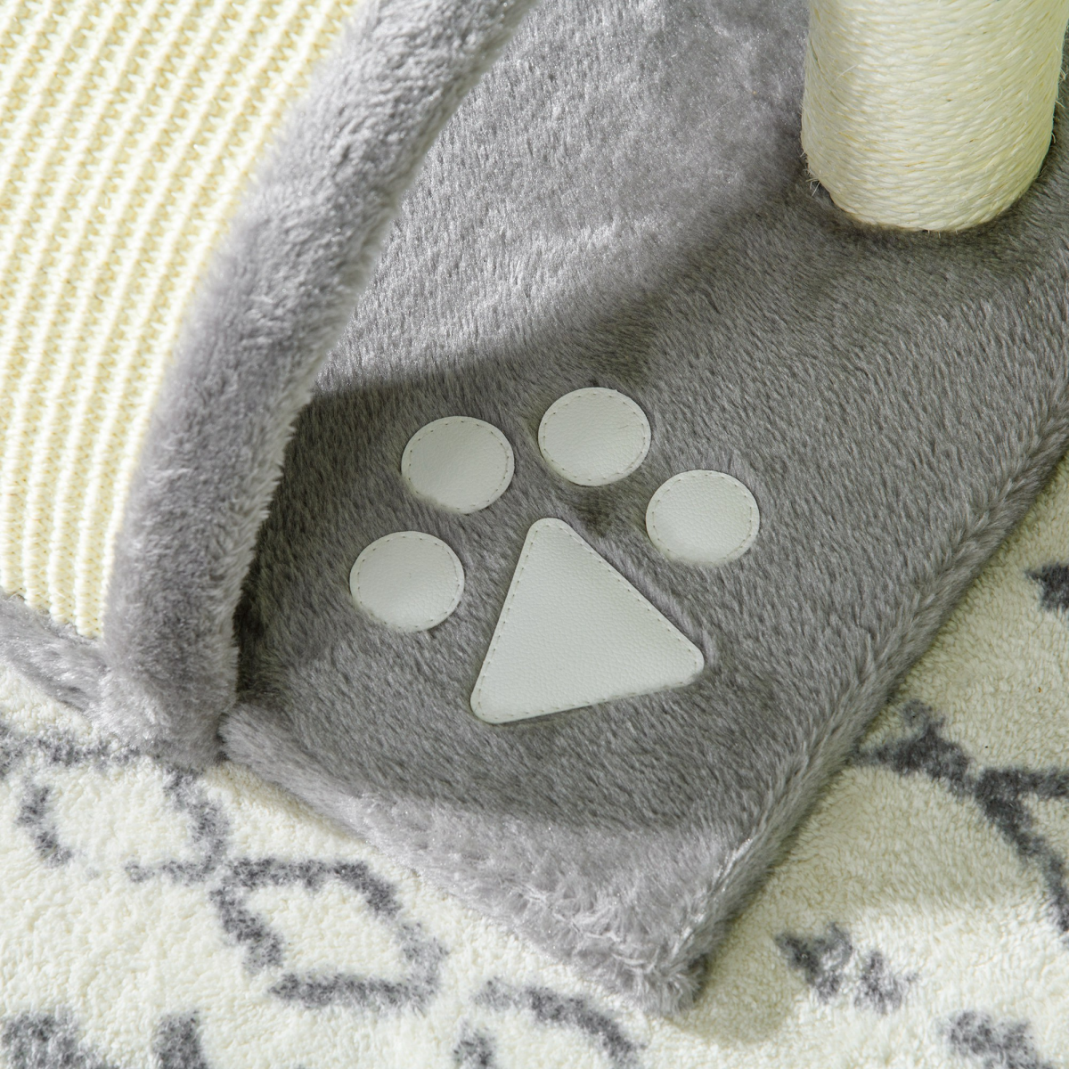 cortex-london-windsor-kitten-cat-tree-scratching-centre-beige-grey-sisal-toy-ball