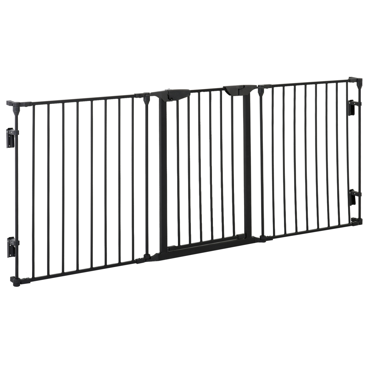 cortex-london-windsor-3-panel-black-dog-gate-playpen-walk-through-door