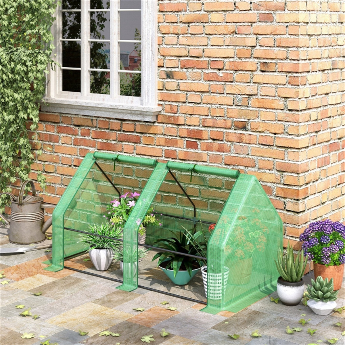 cortex-london-york-mini-walk-in-greenhouse-green-pe-cover-steel-frame