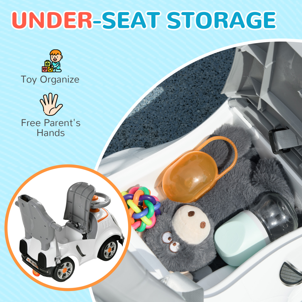 cortex-london-windsor-robot-3-in-1-ride-on-push-car-white