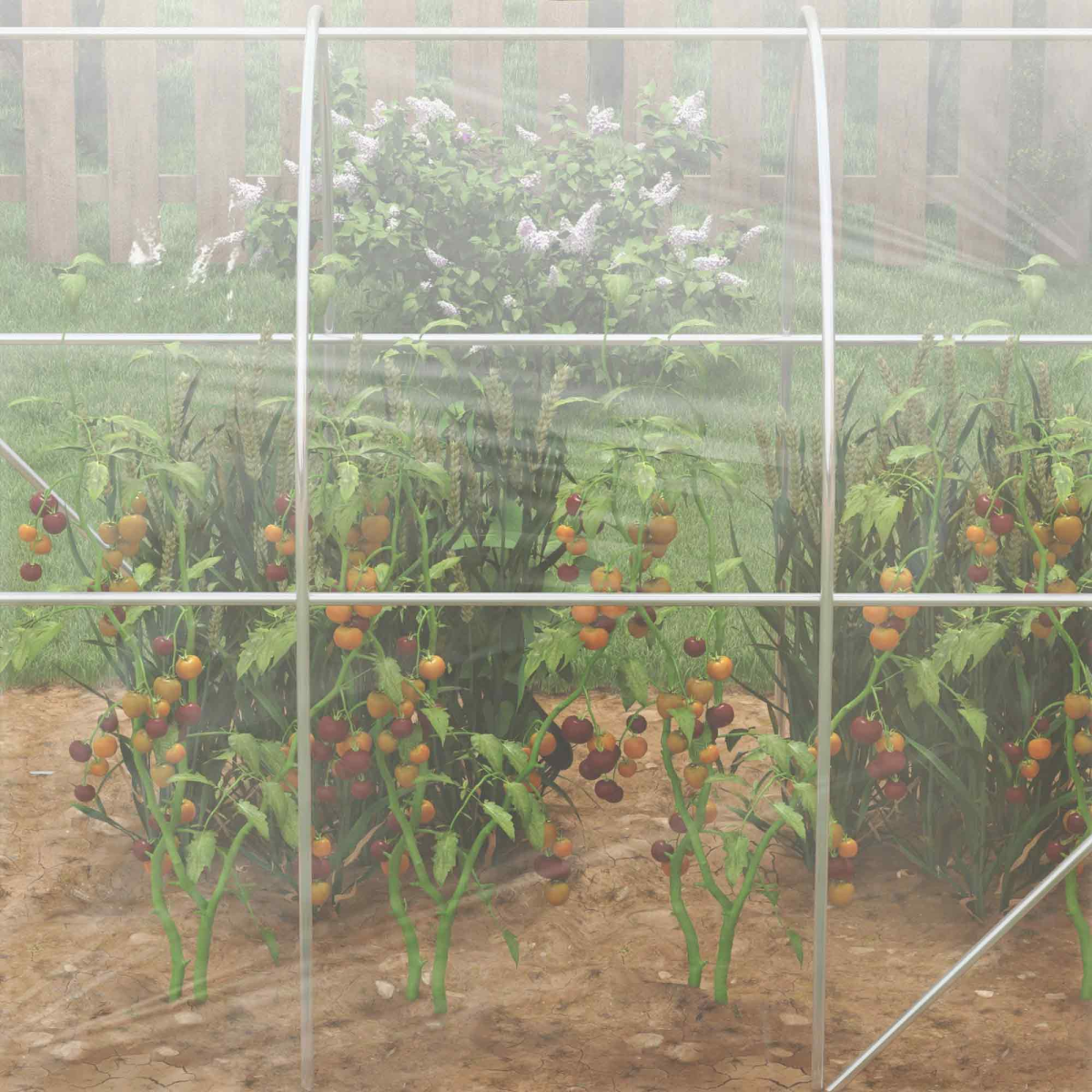 cortex-london-york-3-2-2m-polytunnel-greenhouse-clear-polyethylene-galvanised-steel-frame