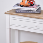 MDF Wide Drawer Console Table White