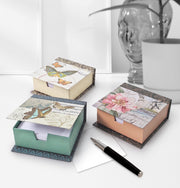 Butterfly & Flower Memo Boxes ? Set of 3
