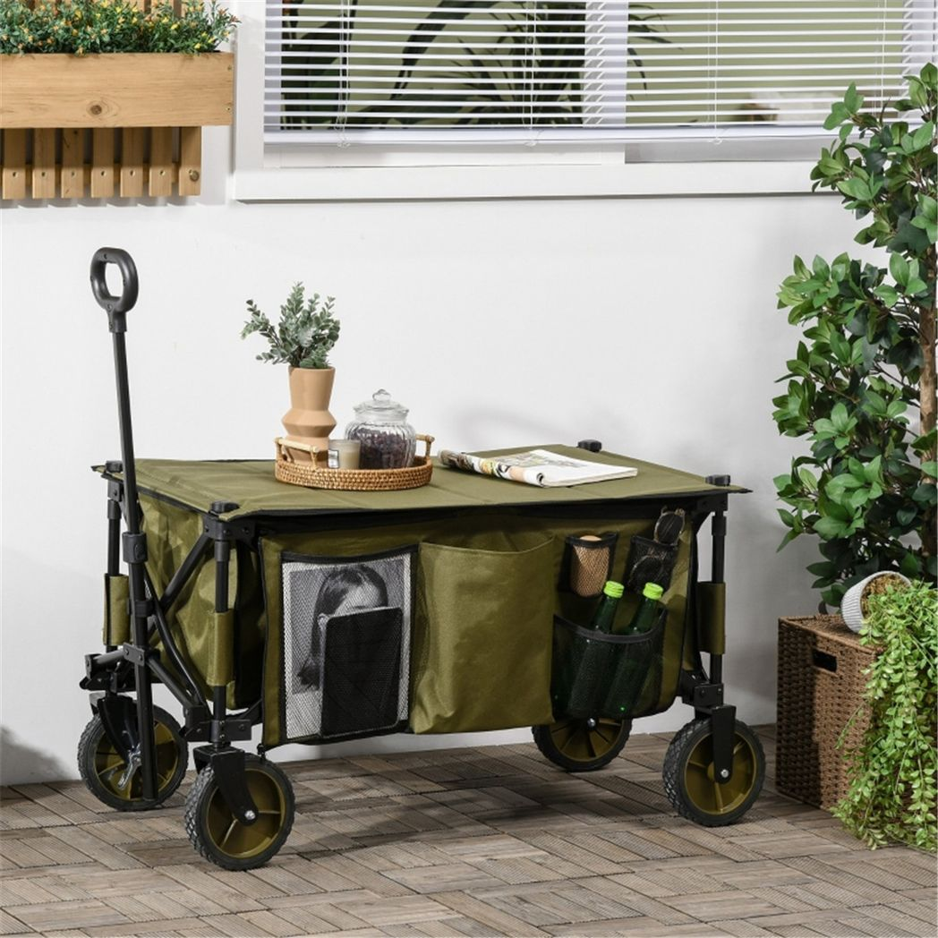 cortex-london-york-folding-garden-cart-green-125l-steel-oxford-cloth