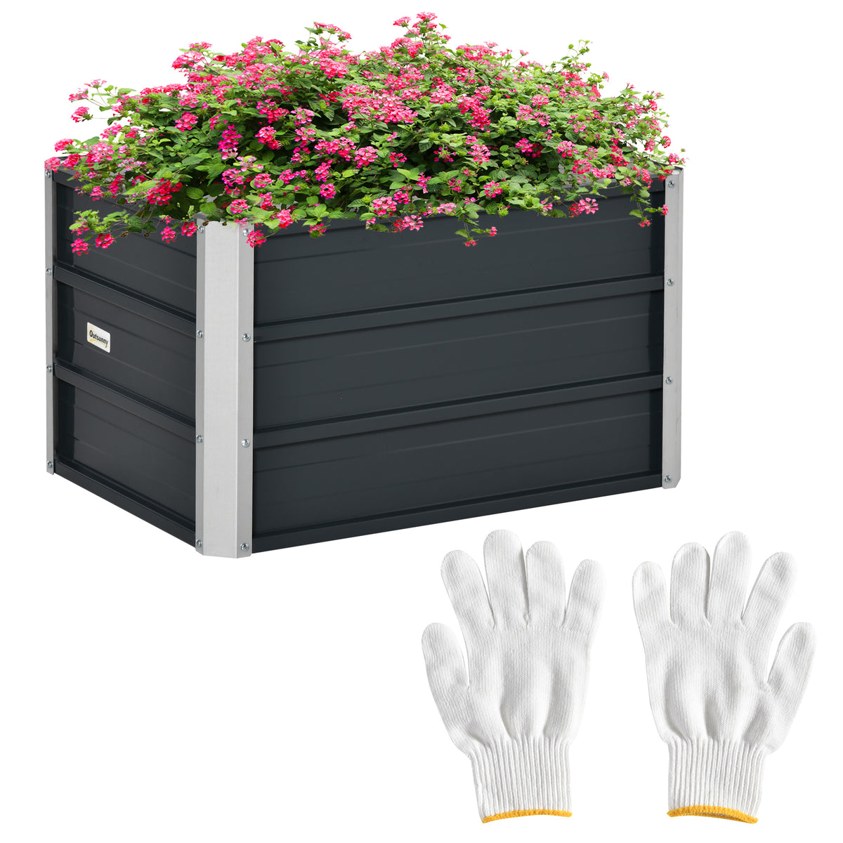 cortex-london-york-elevated-grey-metal-raised-garden-bed-gloves