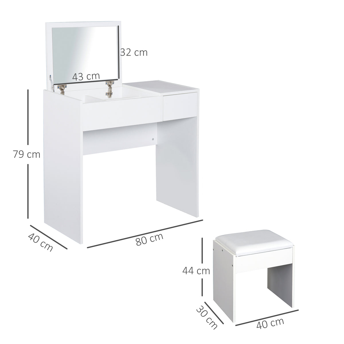 cortex-london-kensington-white-dressing-table-padded-stool-flip-top-mirror