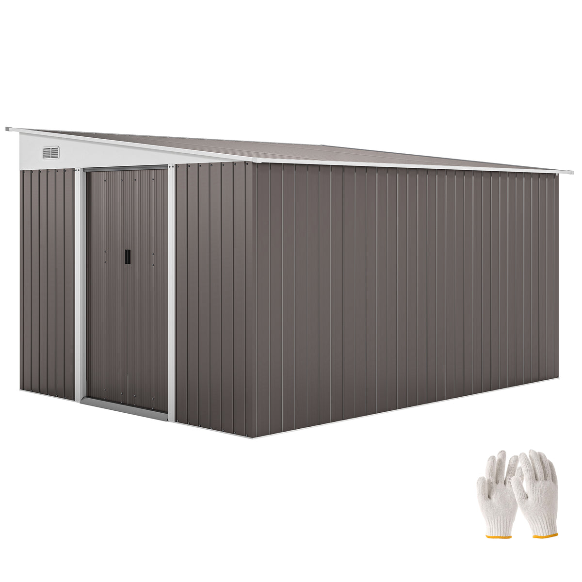 cortex-london-windsor-steel-garden-shed-double-sliding-doors-grey