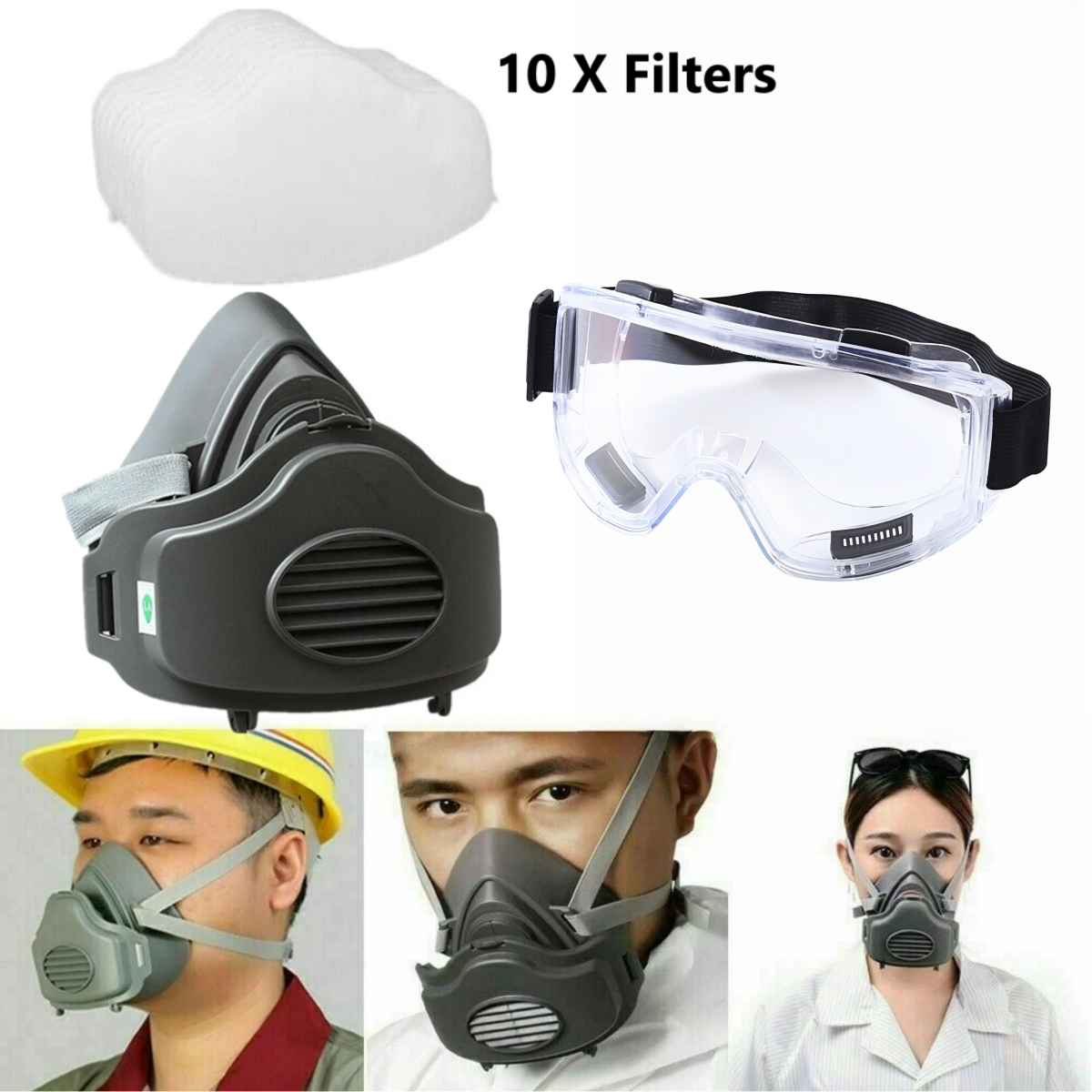 cortex-london-york-reusable-half-face-dust-respirator-grey-rubber-plastic-fiber-3200