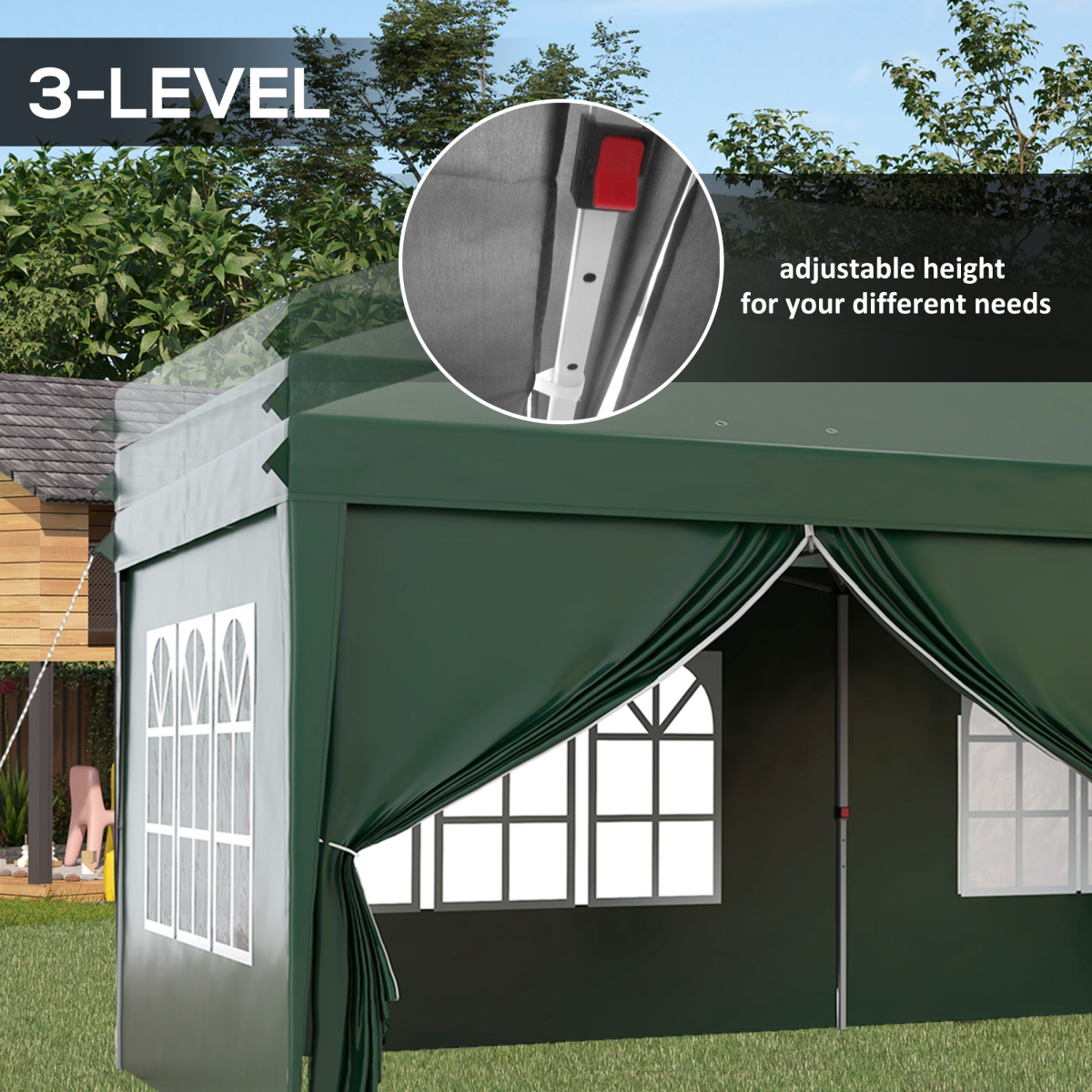 cortex-london-windsor-green-3-x-6m-pop-up-gazebo-party-tent