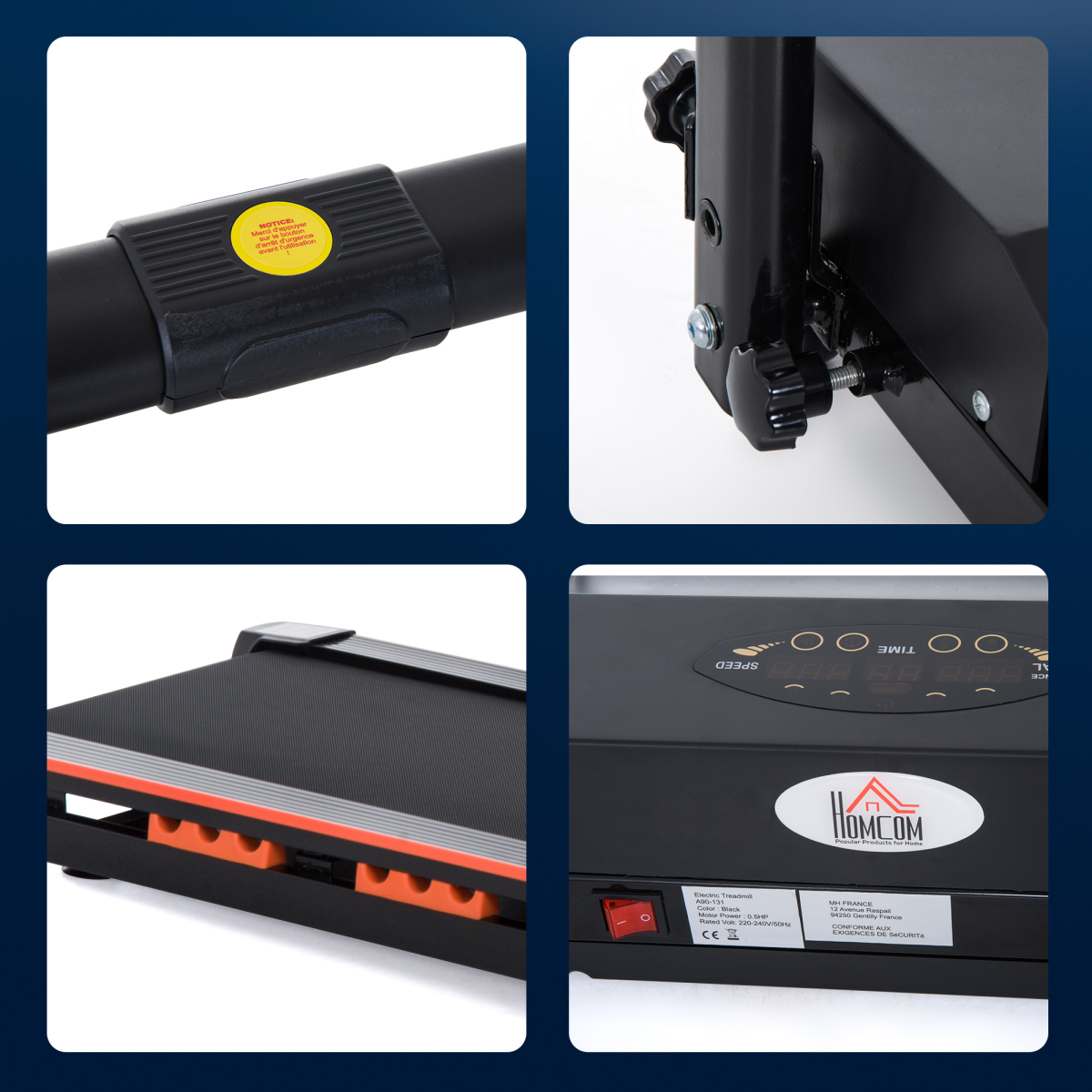 cortex-london-york-folding-motorized-walking-treadmill-remote-stop-homcom