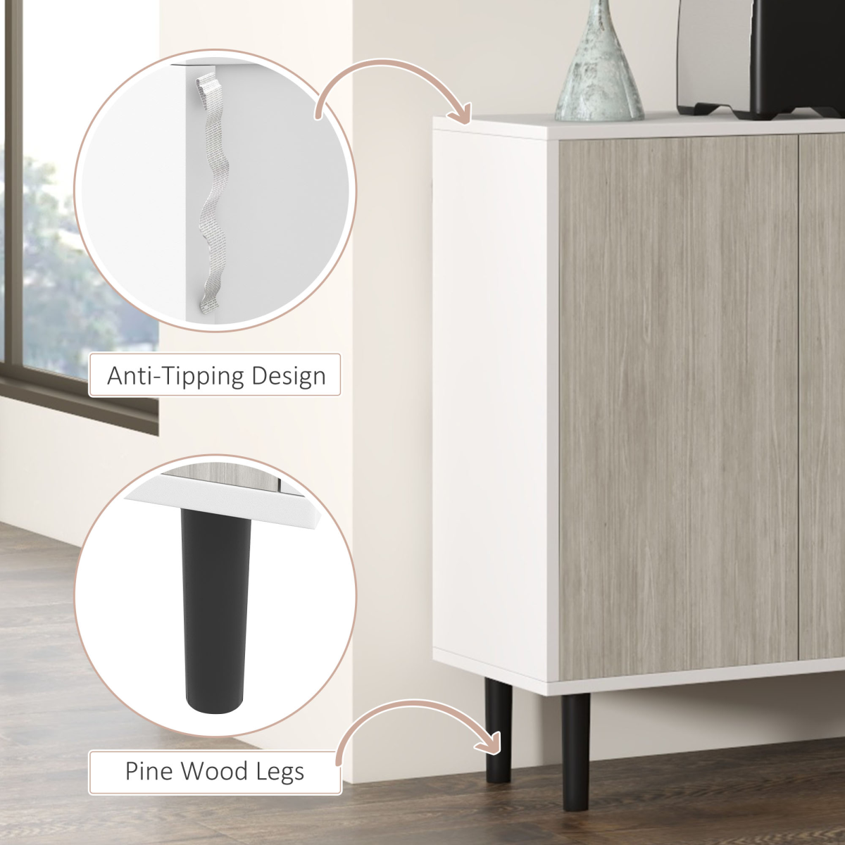 cortex-london-york-white-sideboard-storage-cabinet-two-cupboards-adjustable-shelves