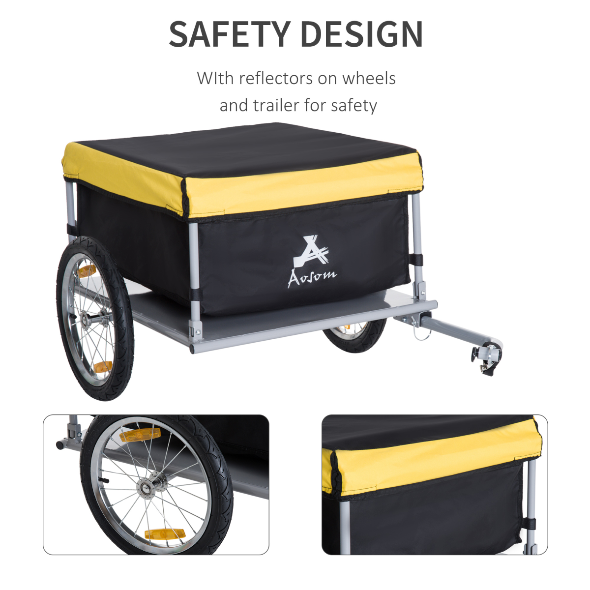 cortex-london-york-steel-frame-bike-cargo-trailer-cart-yellow