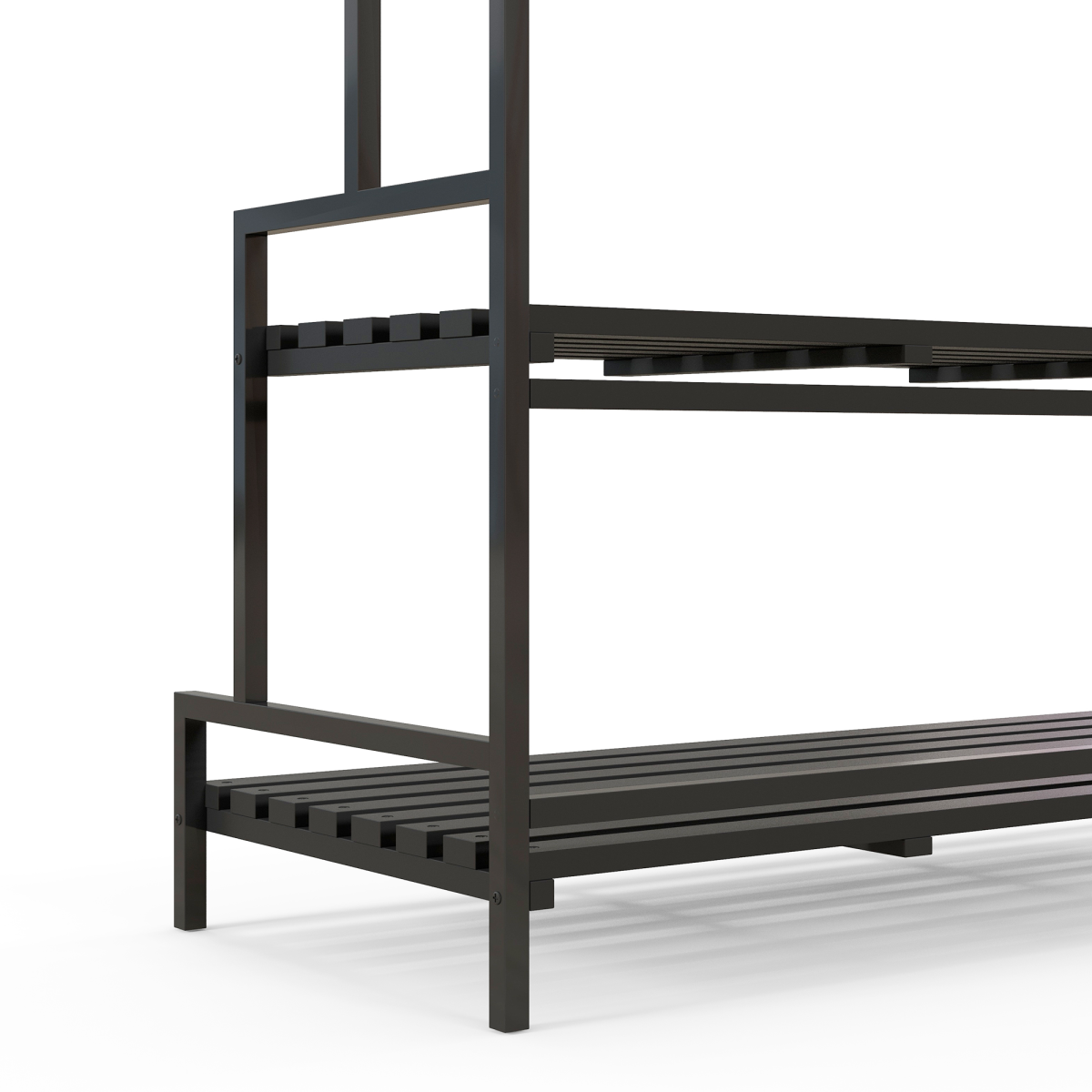 cortex-london-windsor-three-tier-black-plant-rack-with-hanging-hooks