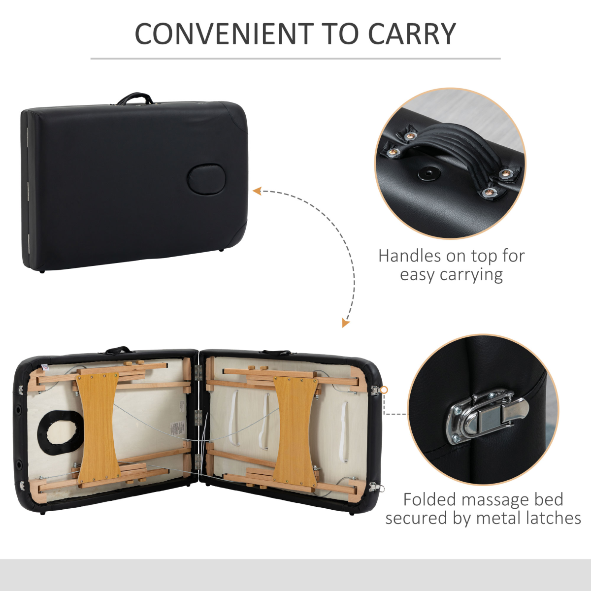 cortex-london-york-two-section-portable-massage-table-black