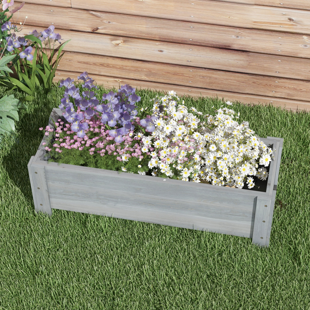 cortex-london-kensington-grey-wooden-raised-garden-planter-fir-wood-100cm
