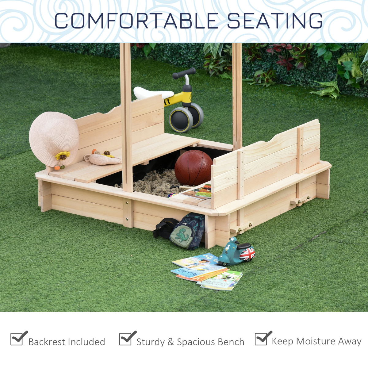 cortex-london-york-kids-wooden-sandpit-adjustable-canopy