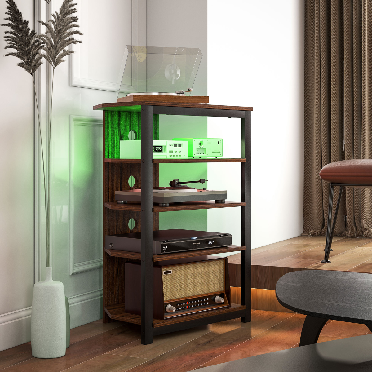 cortex-london-york-corner-rgb-led-tv-stand-four-tier-brown-wood-effect