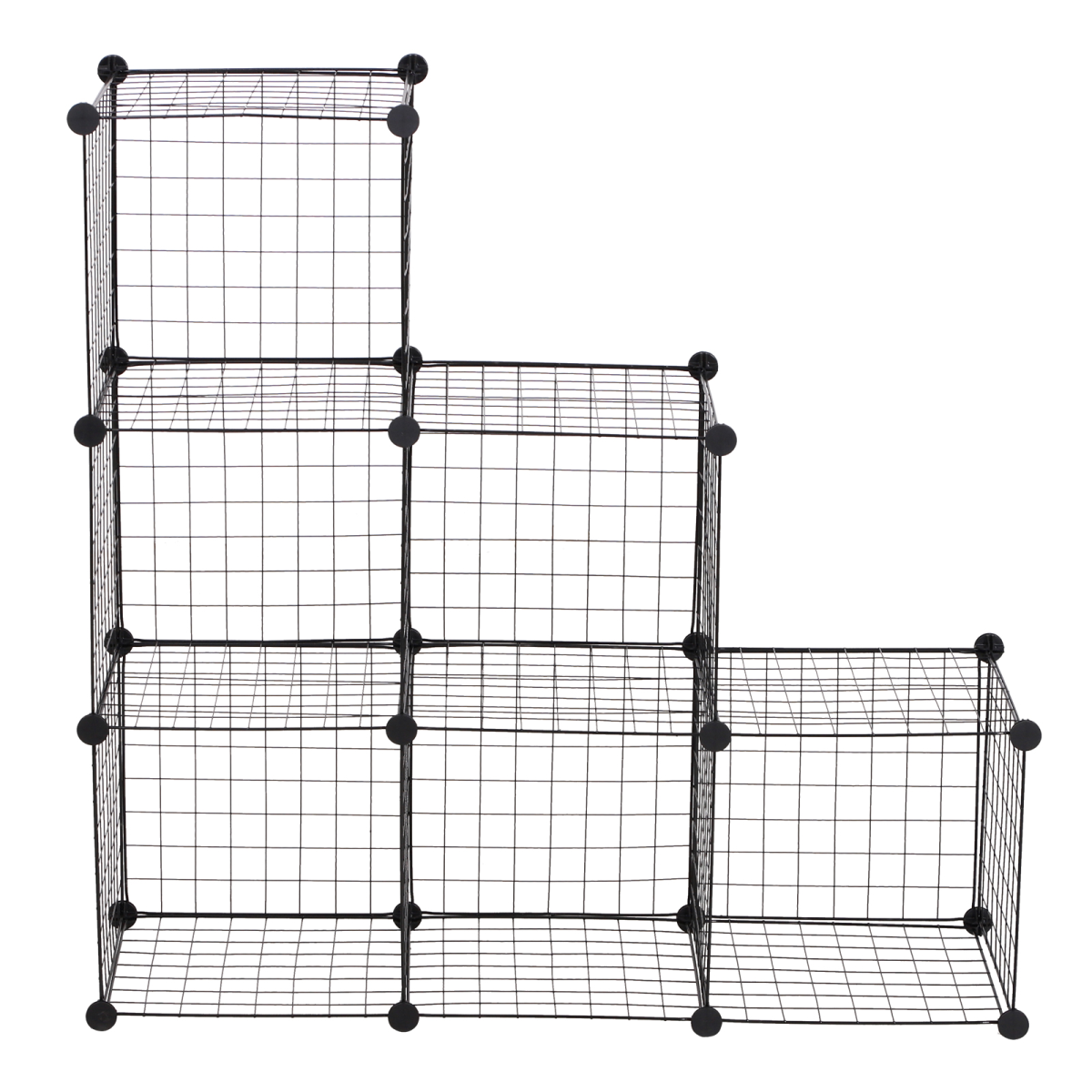 cortex-london-windsor-six-cube-wire-storage-cabinet-organiser-black