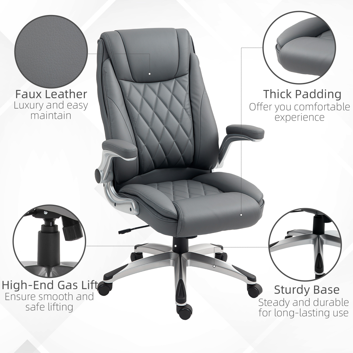 cortex-london-vinsetto-york-executive-office-chair-dark-grey-faux-leather