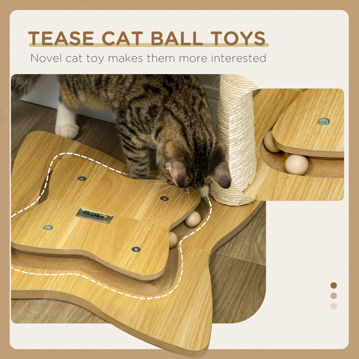 cortex-london-york-cat-tree-scratching-posts-hammock-toy-ball-beige-pawhut