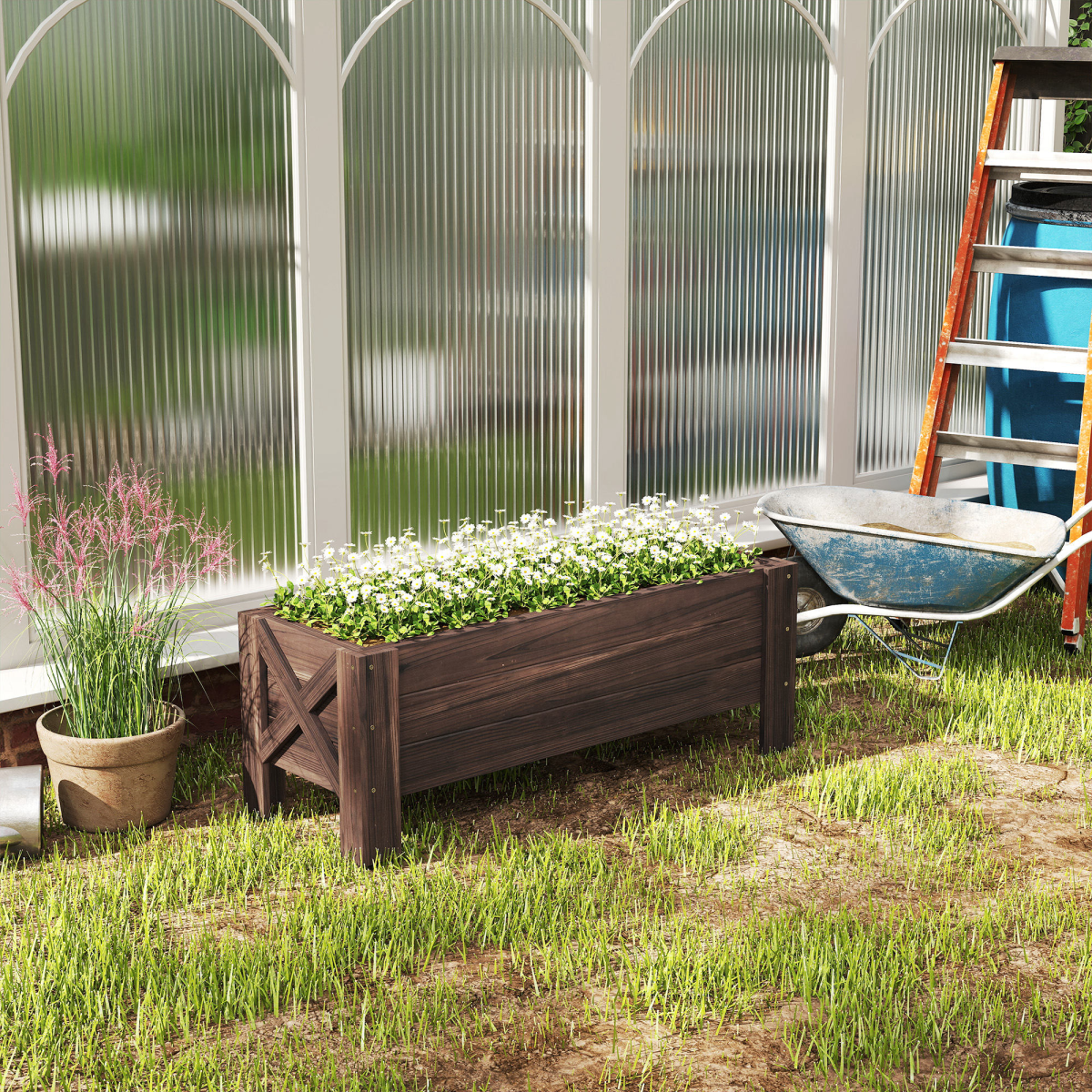 cortex-london-windsor-wooden-raised-garden-planter-100cm