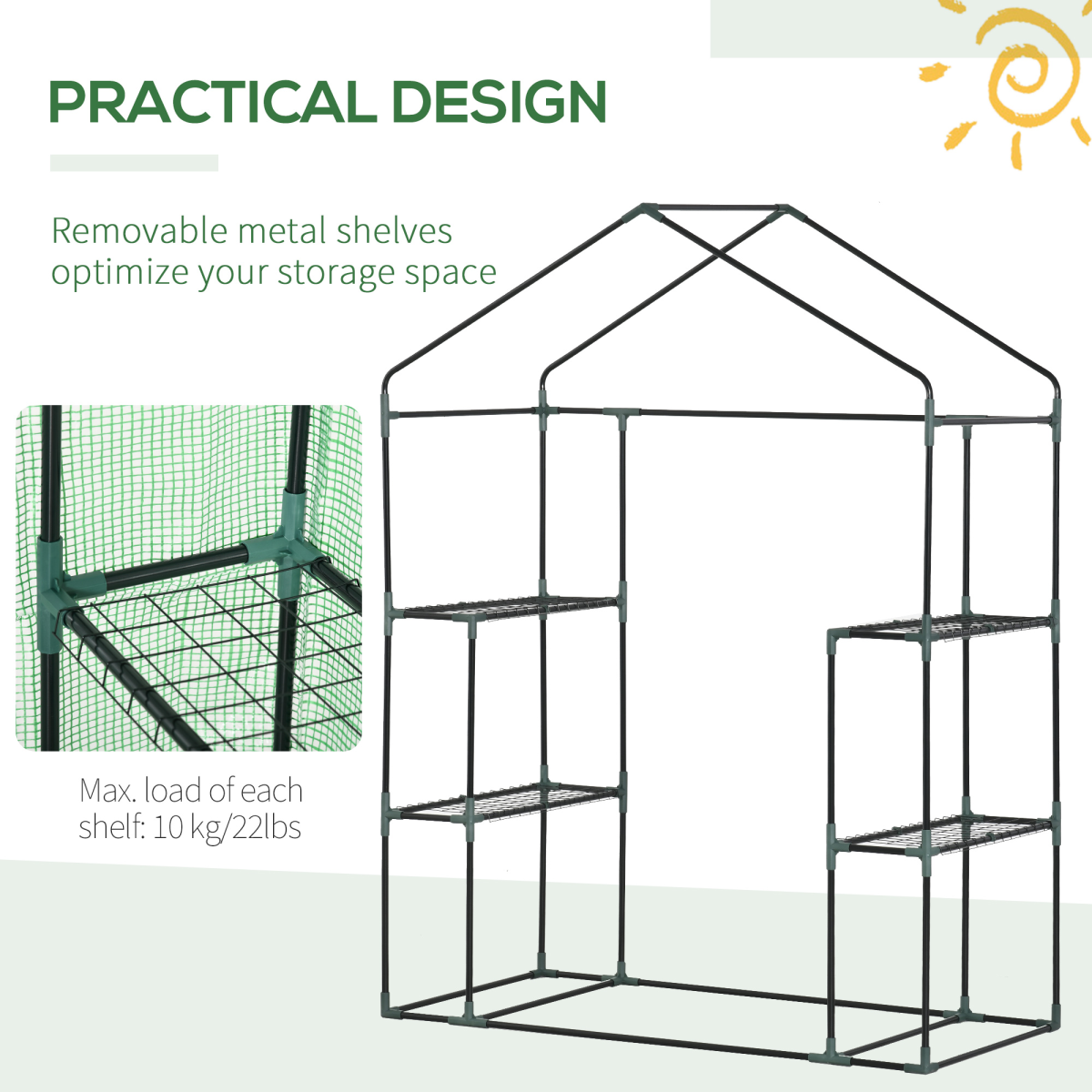 cortex-london-walkin-greenhouse-green-pe-cover-two-tier-shelves
