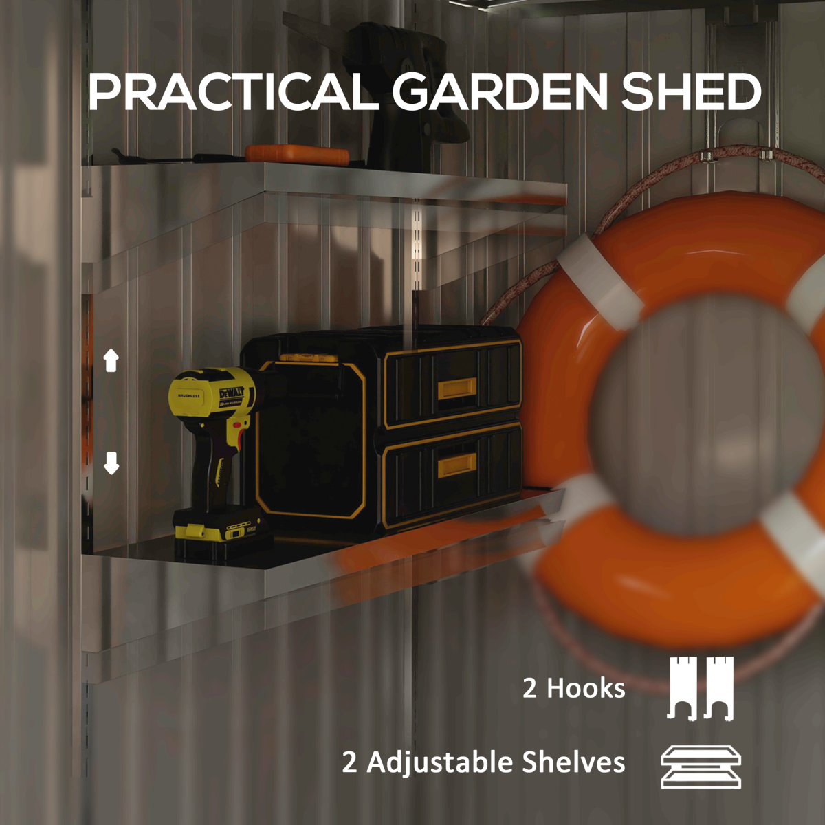 cortex-london-windsor-outsunny-5-x-7ft-white-lean-to-metal-garden-shed