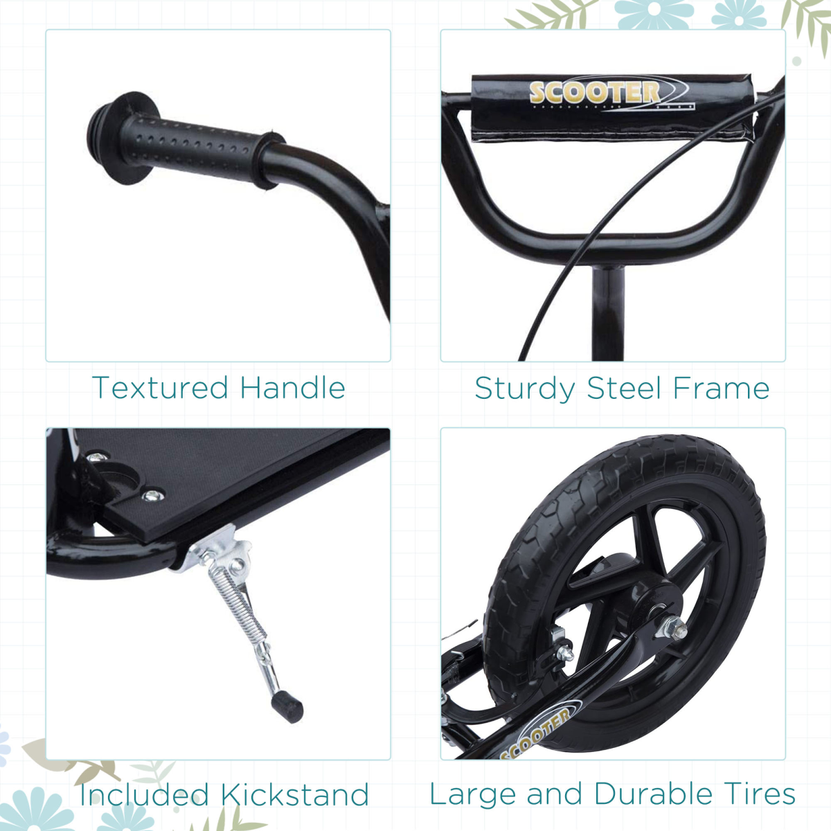 cortex-london-windsor-teen-kids-stunt-scooter-black-12-inch-eva-tyres