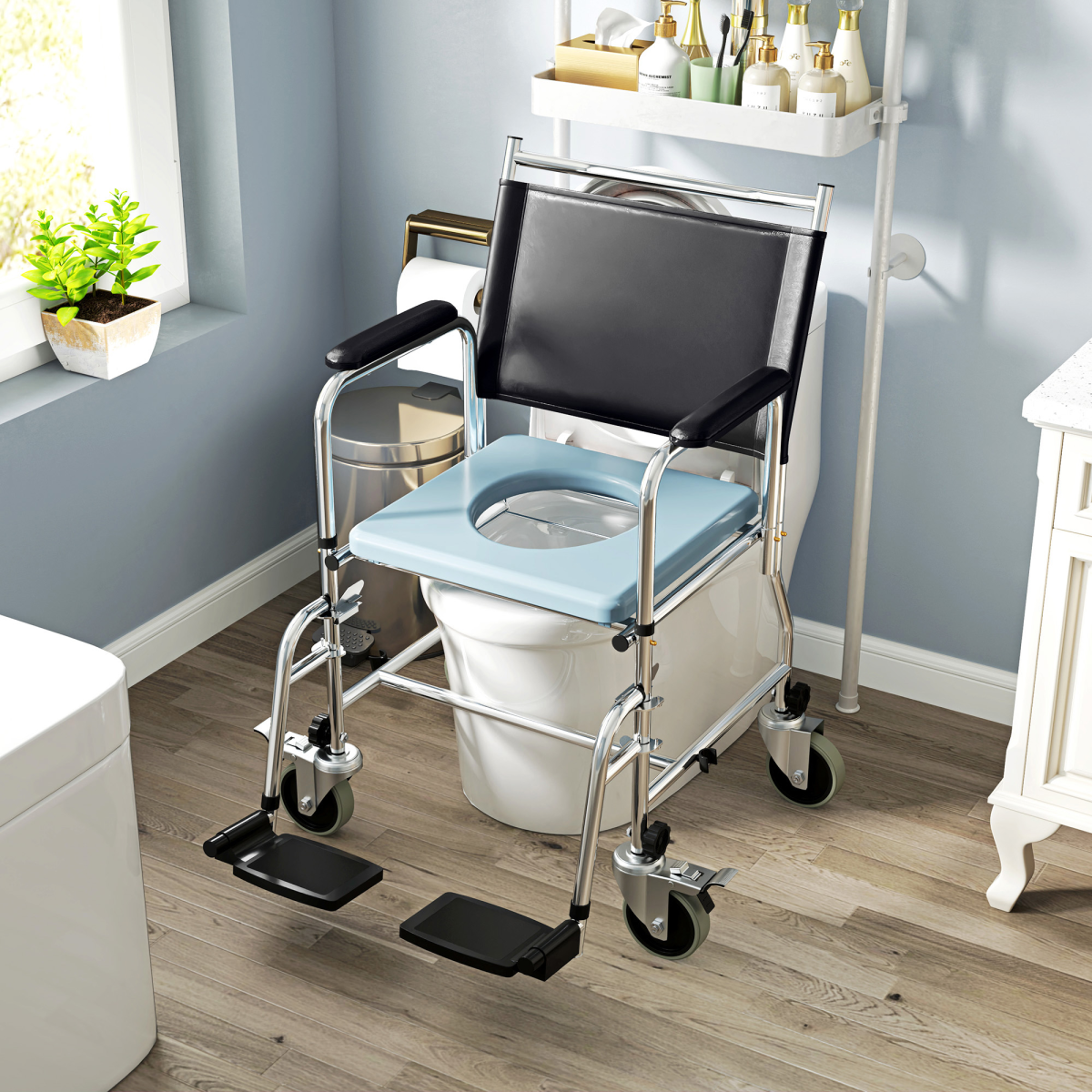 cortex-london-windsor-comfort-commode-shower-chair-wheelchair-footrest-black