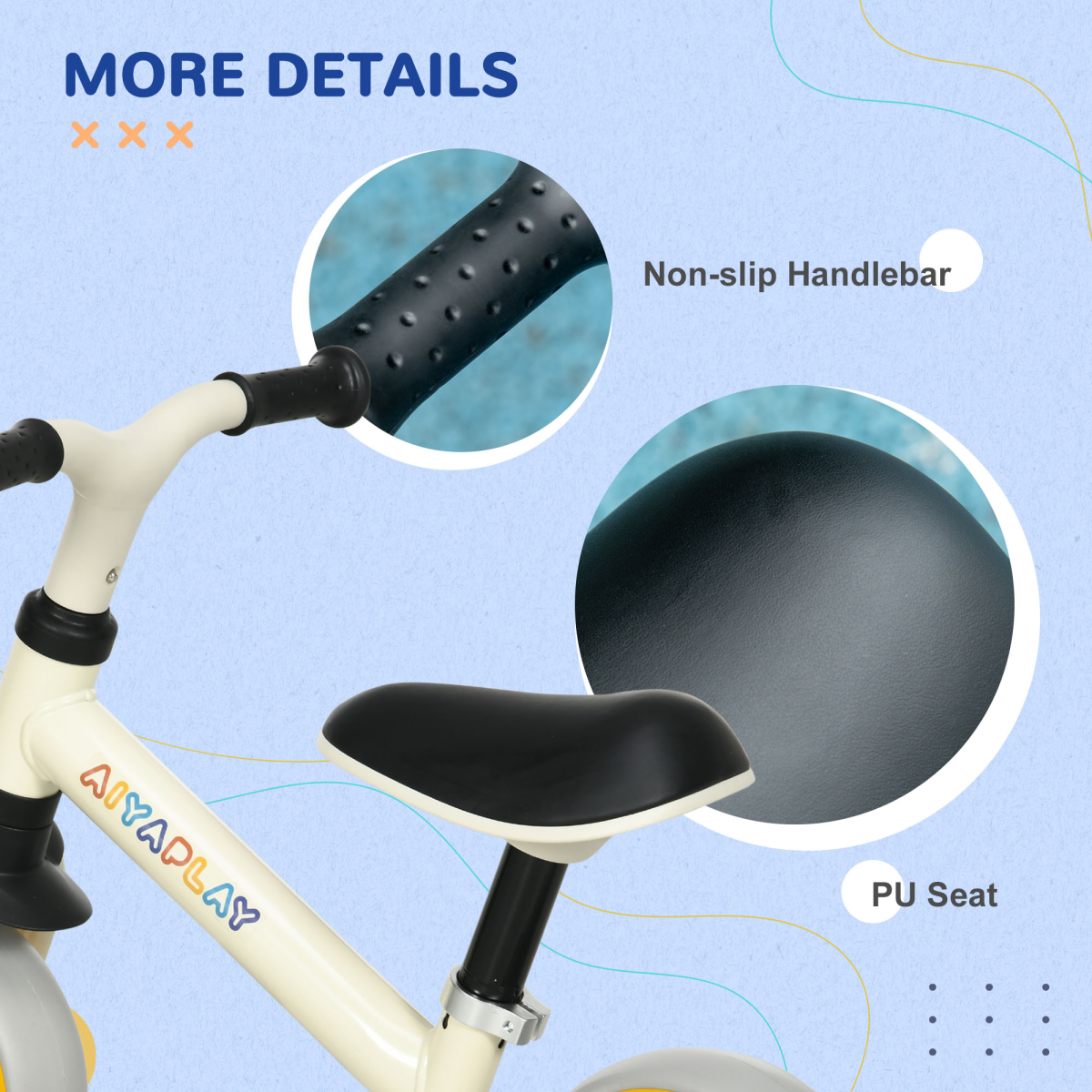 cortex-london-york-orange-baby-balance-bike-adjustable-seat-puncture-free-eva-wheels