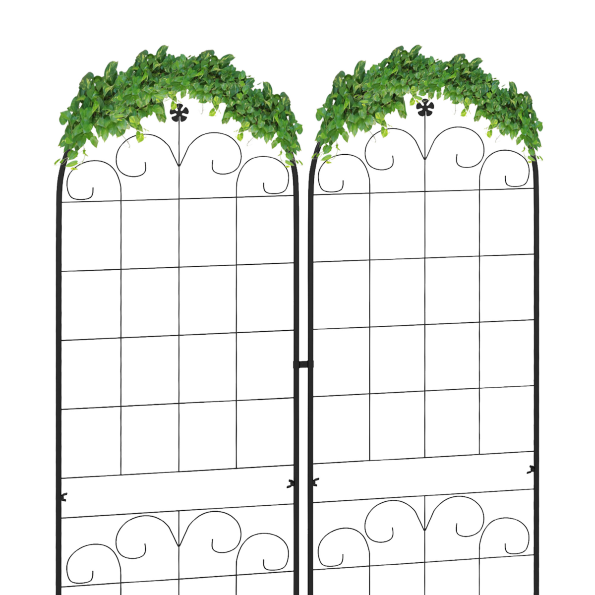 cortex-london-york-floral-metal-trellis-set-of-2-black-steel