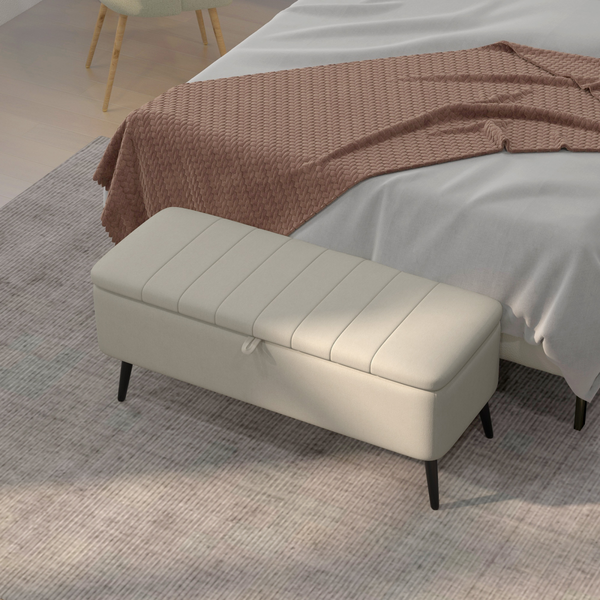 cortex-london-kensington-cream-white-storage-ottoman-bench-linen-touch-fabric-steel-legs