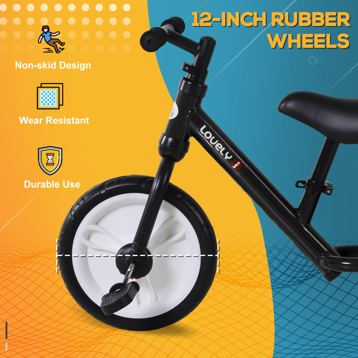 cortex-london-windsor-kids-balance-training-bike-black