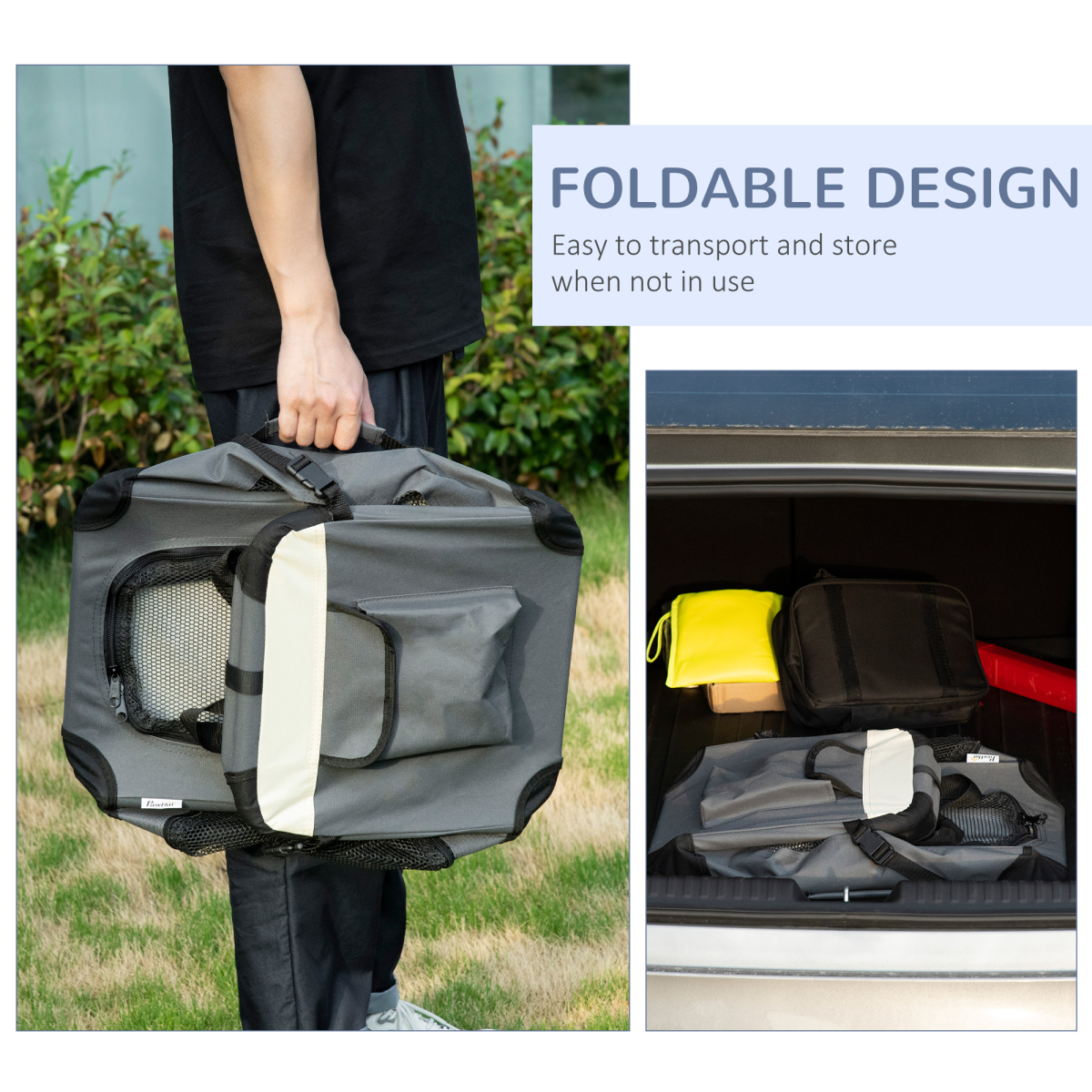 cortex-london-windsor-51cm-foldable-pet-carrier-grey-pawhut