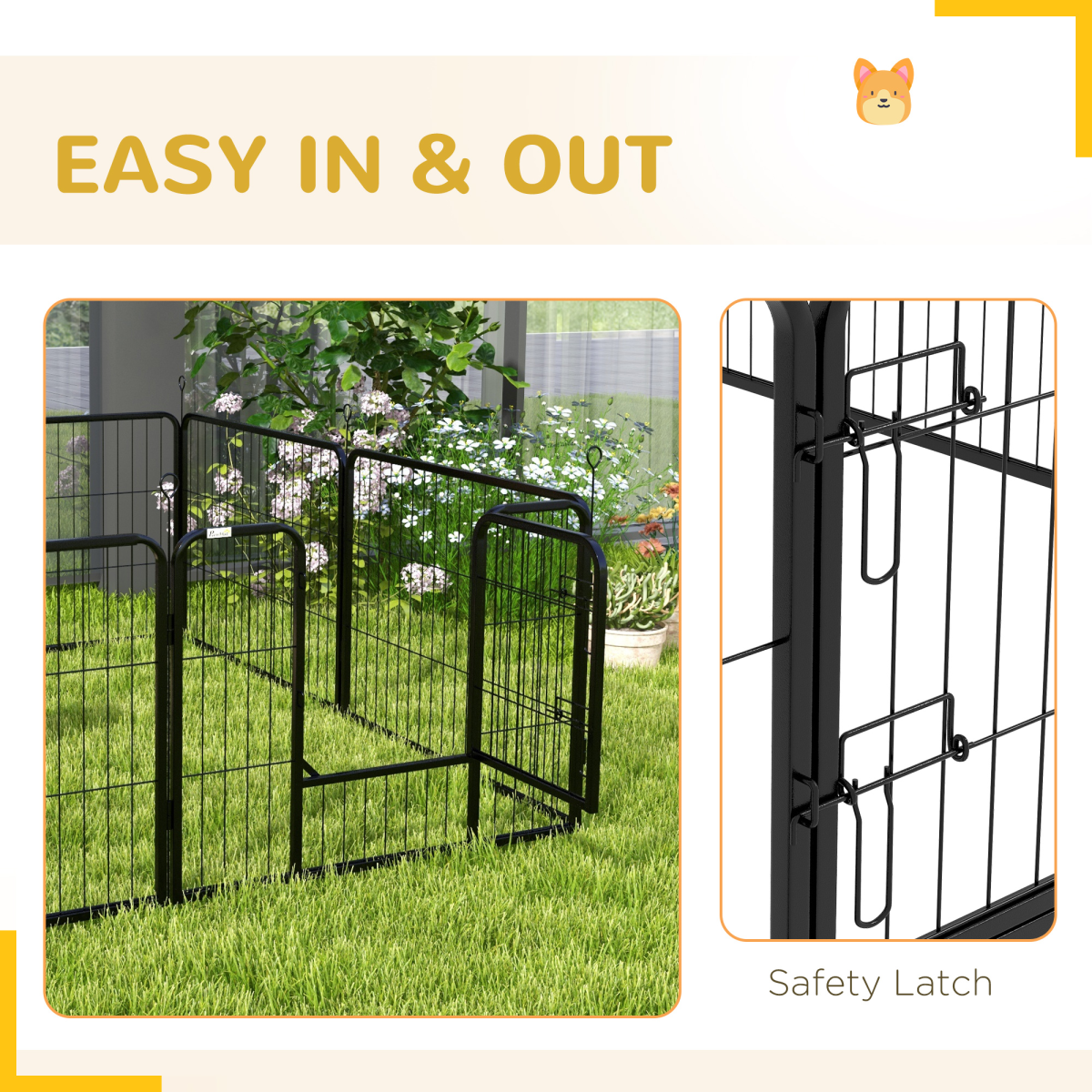 cortex-london-windsor-black-steel-dog-puppy-guinea-pig-playpen