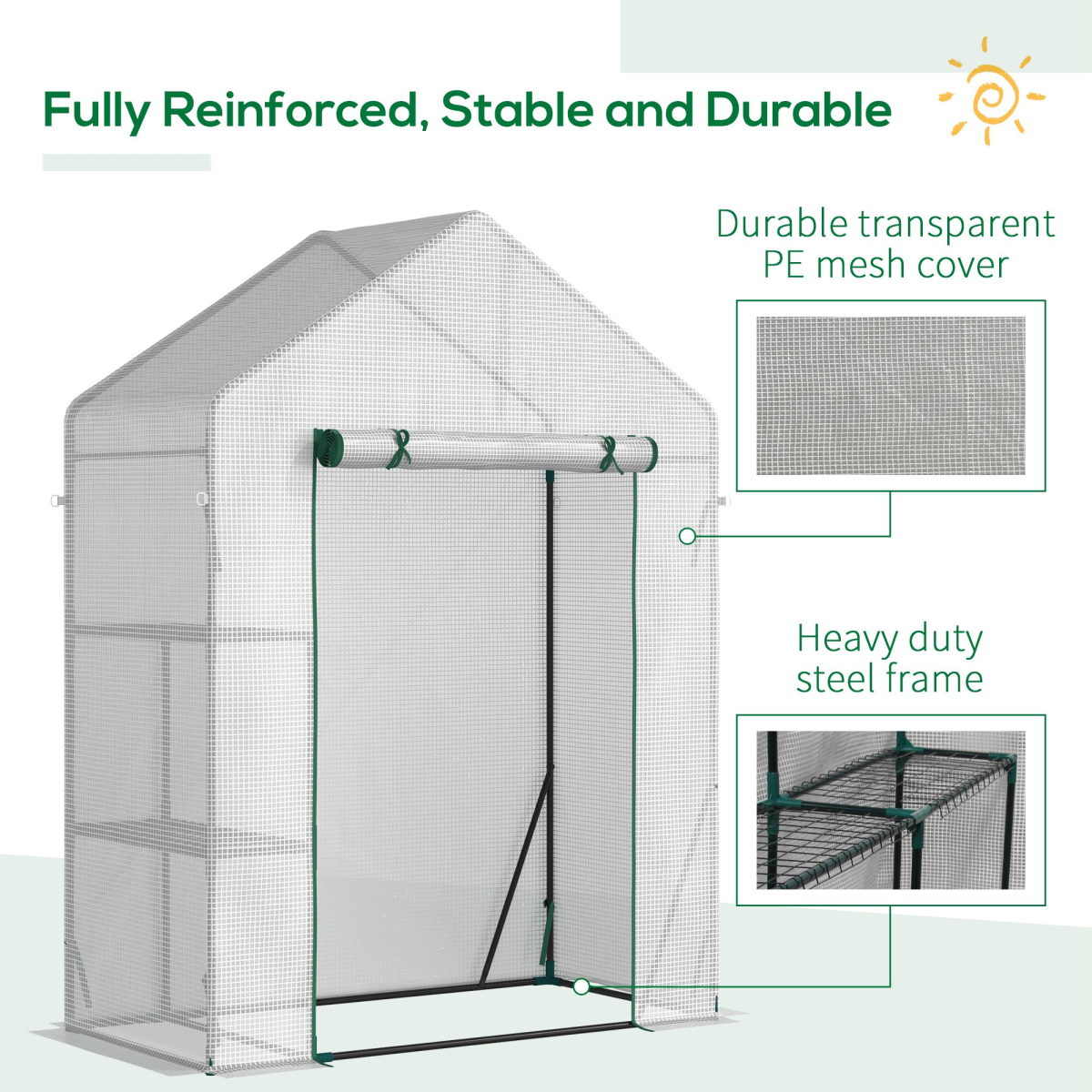 cortex-london-kew-portable-outdoor-greenhouse-with-two-wire-shelves