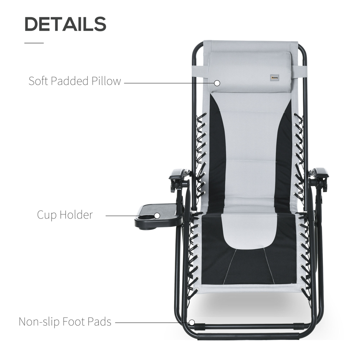cortex-london-windsor-zero-gravity-folding-recliner-cup-holder-adjustable-light-grey